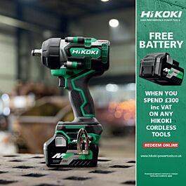 HiKOKI WR36DE Cordless Impact Wrench is ideal for securing