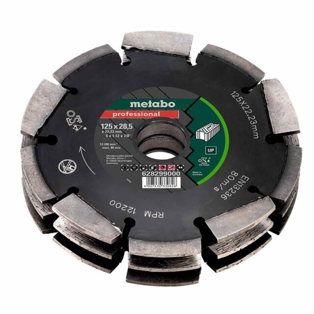 METABO 628299000 3 ROW DIAM DISC 125MM WALL CHASER BLADE