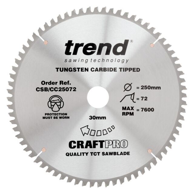 CSB/CC25072 250MM 72T BLADE TREND