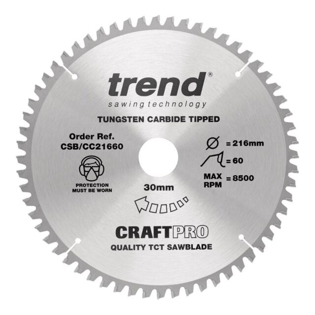 CSB/CC21660 TREND 216MM 60T 30MM BORE BLADE