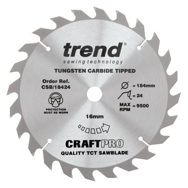 CSB/18424 TREND 184MM 24T 16MM BORE BLADE