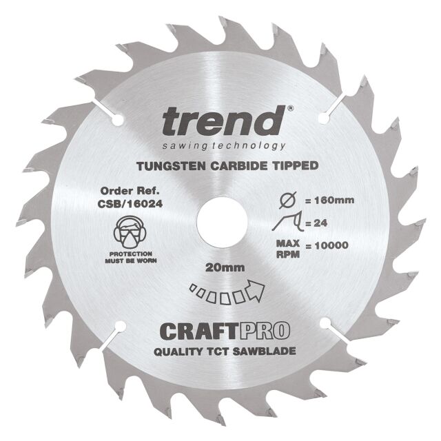 CSB/16024 TREND 160MM 24T 20MM BORE BLADE