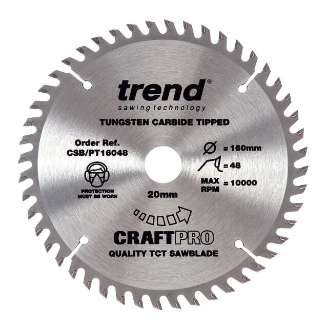 TREND 160X48T PLUNGE SAW BLADE CRAFT PRO FOR FESTOOL TS55