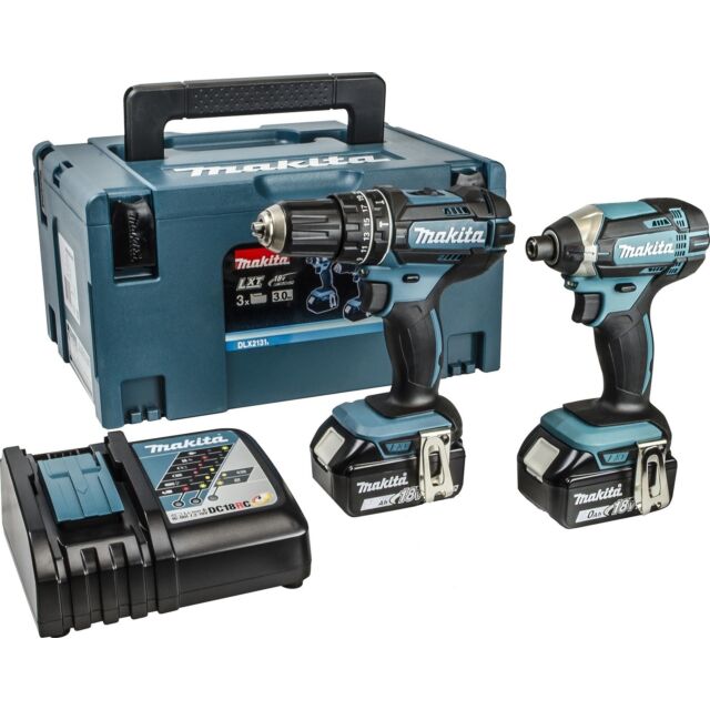 MAKITA DLX2131TJ 18V LXT TWIN KIT DHP482 DTD152 2 X 5.0AH