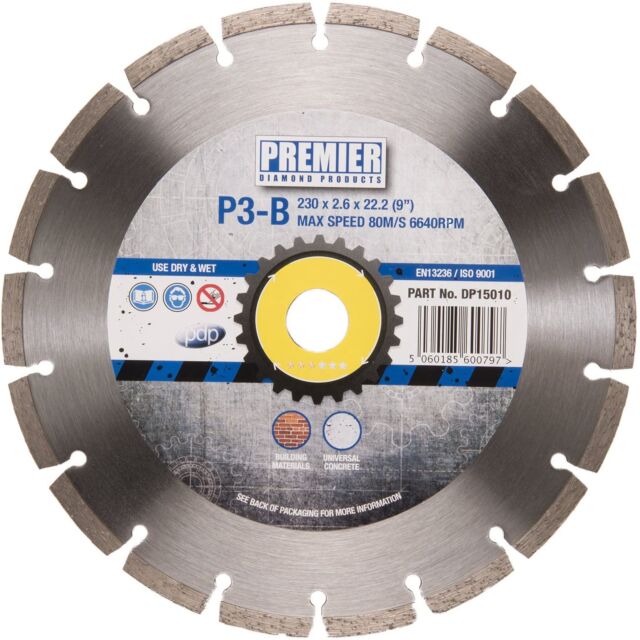 DP15010 230MM X 22.2MM P3-B BLADE DIAMOND 3 STAR UNI