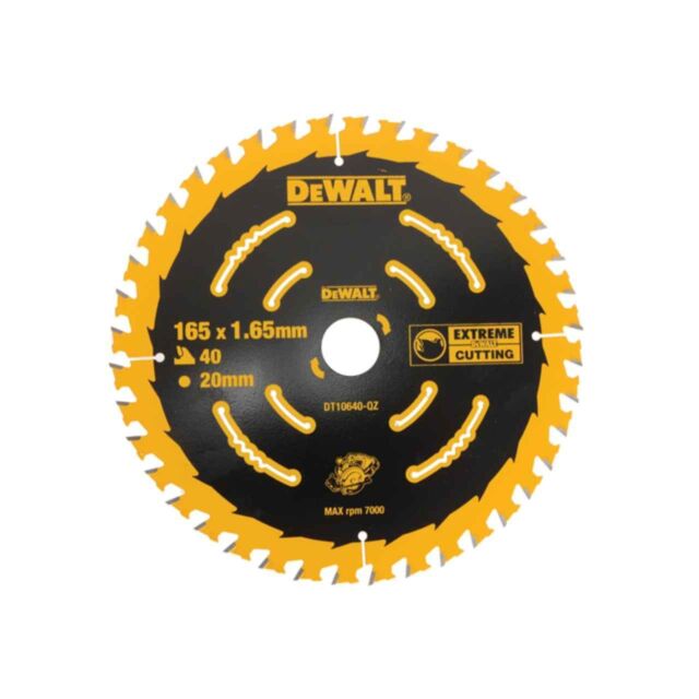 CORDLESS EXTREME 165x20x40T CIRCULAR SAW BLADE DT10640