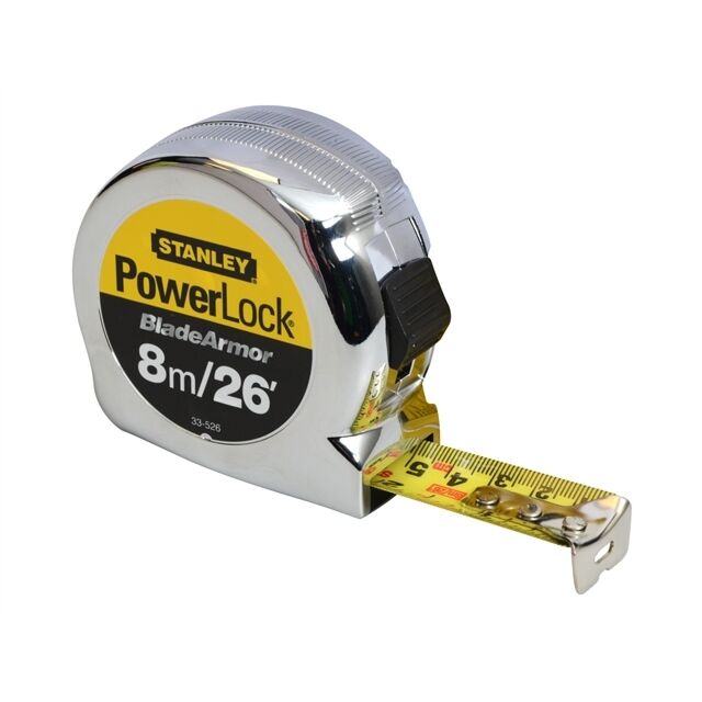 STANLEY 33-526 POWERLOCK TAPE 8 METRE (FORMERLY 33-428)