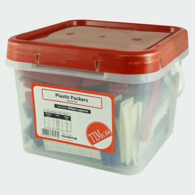 TIMCO ASSORTED PACKERS (TUB) (400) 1MM-6MM MIXED 28MM WIDE