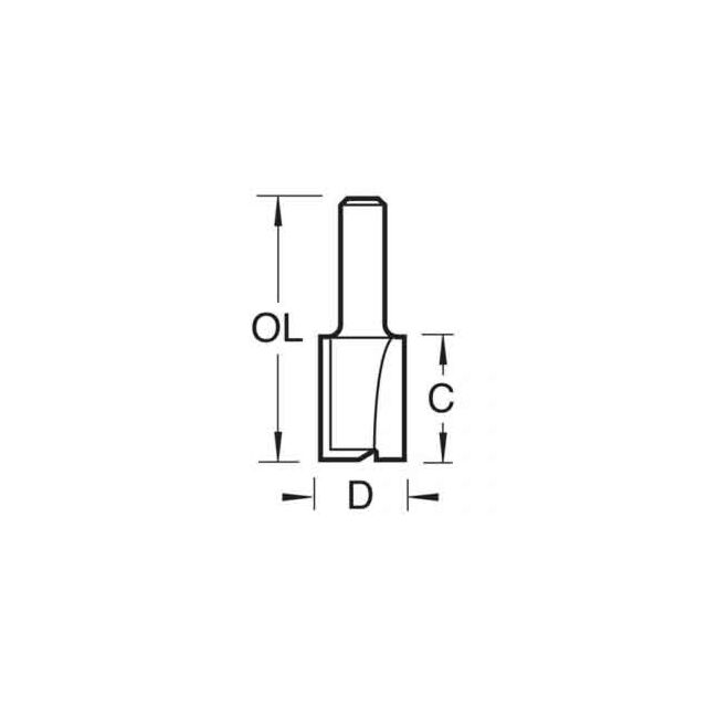 TREND 3/8L TC 1/4" HINGE JIG CUTTER