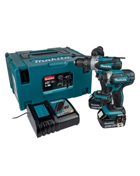 MAKITA 18V TWIN KIT DHP458 DTD152 2 X 5.0AH