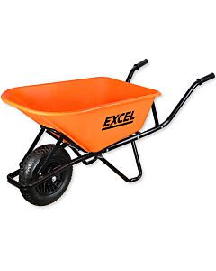 EXCEL 30372 100L WHEELBARROW HEAVY DUTY STEEL FRAME HDPE