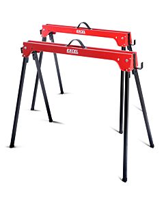 EXCEL 5157 HEAVY DUTY STEEL SAWHORSE TWIN PACK 500KG CAP