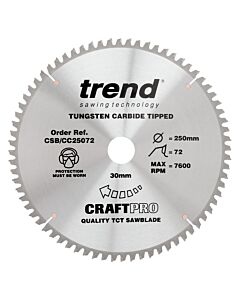 CSB/CC25072 250MM 72T BLADE TREND