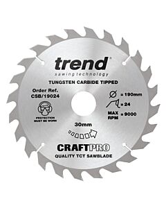 CSB/19024 TREND 190MM 24T 30MM BORE BLADE 16/20 bore inc