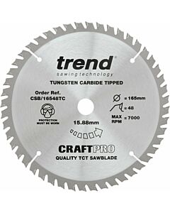 CSB/16548TC TREND 165MM 48T 15.88 BORE SAWBLADE