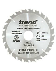 CSB/16524TB TREND 165MM 24T 30MM BORE BLADE