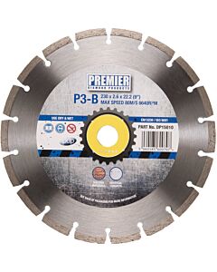 DP15010 230MM X 22.2MM P3-B BLADE DIAMOND 3 STAR UNI