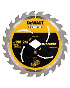 XR 190mm x Diamond Bore x 24T CIRCULAR SAW BLADE DCS577