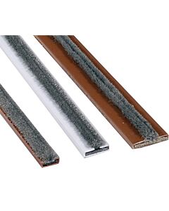 INTUMESCENT STRIP 15MM X 4MM BROWN C/W SMOKE SEAL (BRUSH)