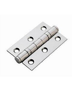 HIN1322/7SSS 75MM BALL BEARING HINGE SATIN ST/STEEL **PAIR**