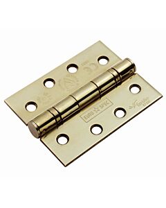 HIN1433/13PVD 4" PVD BRASS FIRE RATED B/BEARING HINGE PR