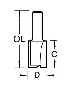 TREND 3/8L TC 1/4" HINGE JIG CUTTER