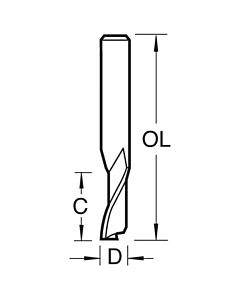 TREND 50/08 HSS 8MM SHANK CUTTER