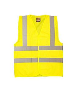 HIGH VISIBILITY WAISTCOAT LARGE VEST CLASS 2 HV08YL