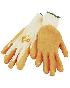 LATEX PALMED GRIPPA GLOVE d/p 2-LCTC LARGE (9) EN240 ORANGE