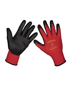 Brick/Block Glove (Red/Black) Large 6 Pack