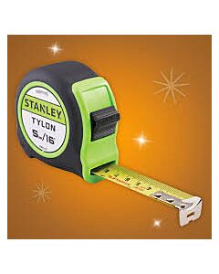 5m (16ft) Hi-Vis Tylon Tape Stanley