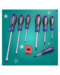 Faithfull 8Pc Screwdriver Set Soft Grip