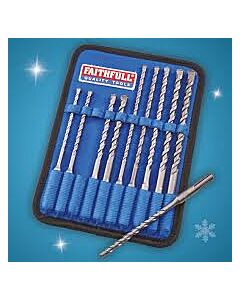 10 Piece SDS Drill Bit Set faithfull