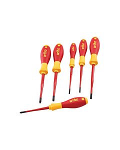 WIHA 6Pc Slimfix VDE S/drivers SL/PH/PZS Screwdriver Set