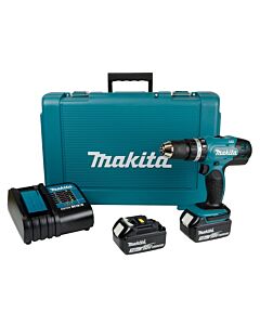 Makita DHP453 SFE 18v LXT 2 x 3.0Ah Cordless Combi Drill Kit With Charger And Case