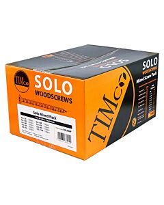 Solo Woodscrew Mixed Pack 1400 Mixed screws (1 BOX)